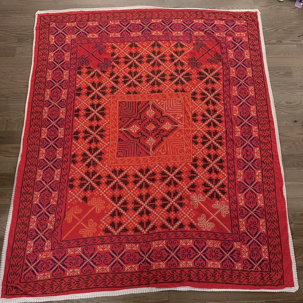 Hand-Stitched Vintage Bedspread